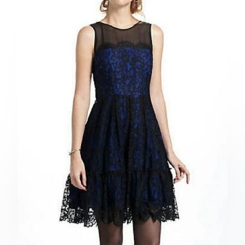 Moulinette Soeurs sapphire lace dress, size 2